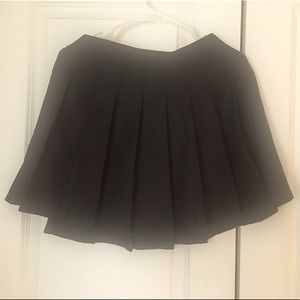 Black Pleated Skirt